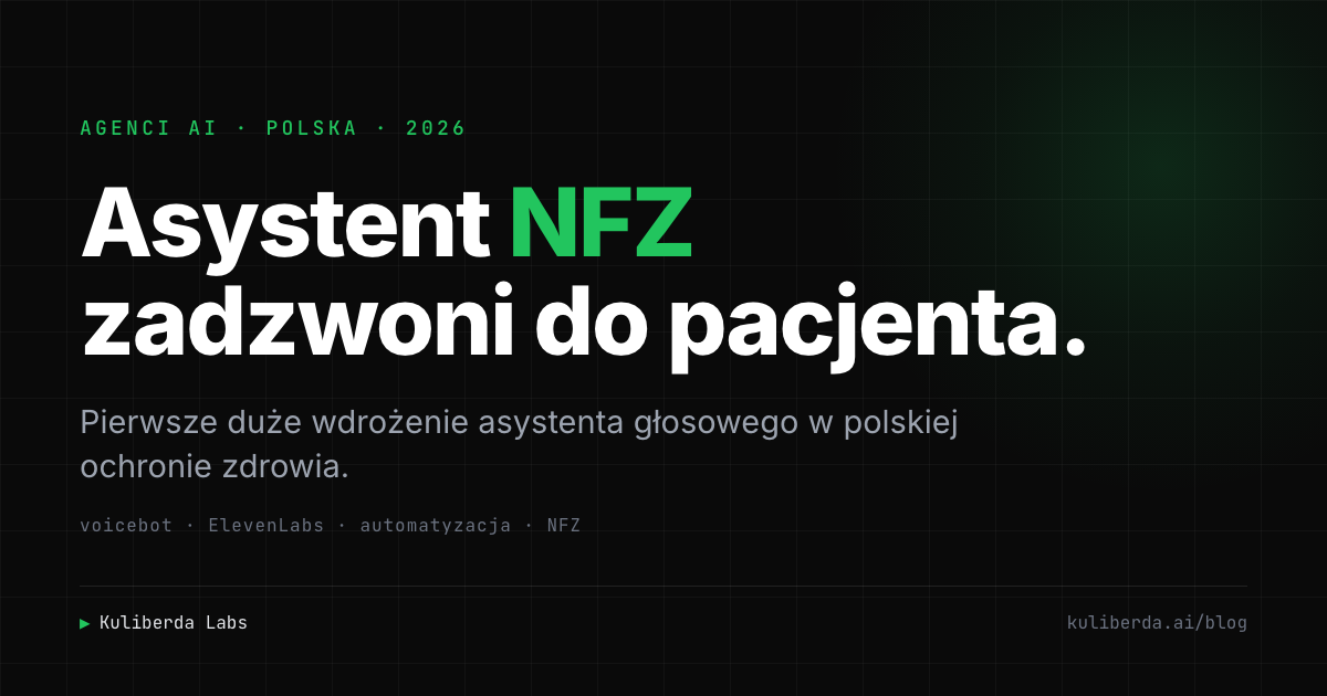 Asystent NFZ zadzwoni do pacjenta.