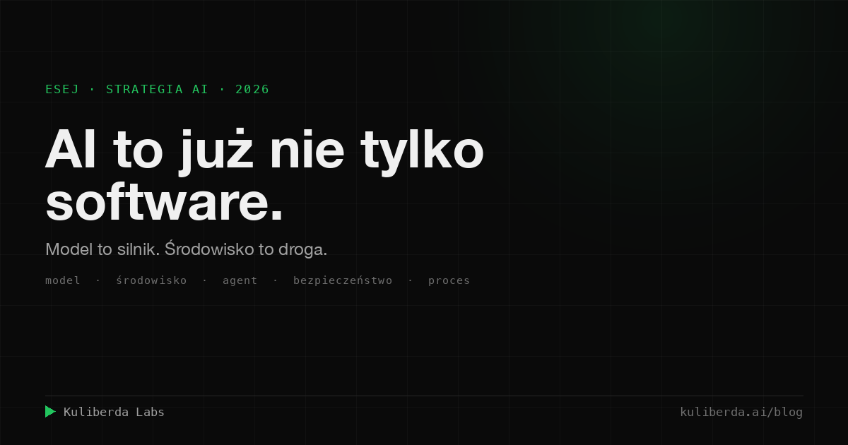 AI to już nie tylko software